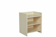 Durable Wooden White Small Night Stands 3 Tier Shelves Environment Friendly  