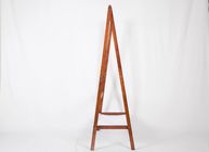 Foldable Wooden Coat Racks Free Standing , Hanging Clothes Rack With Fabric Storage Tier