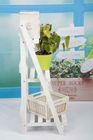 3 Tiers Wooden Outdoor Furniture Flower Pot Stand Foldable 2.9KG For Roomy Storage