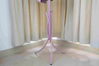 Pink Metal Entryway Coat Rack With Umbrella Stand , 2.8kg Bedroom Jacket Hanger Stand