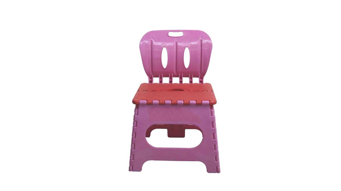 Durable Kids Playroom Furniture Plastic Folding Chairs Lightweight With Handle