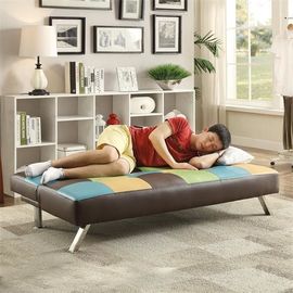 Colorful Fold Up Sleeping Sofa Bed Office , Living Room Hideaway Bed Couch 22kg