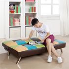 Colorful Fold Up Sleeping Sofa Bed Office , Living Room Hideaway Bed Couch 22kg