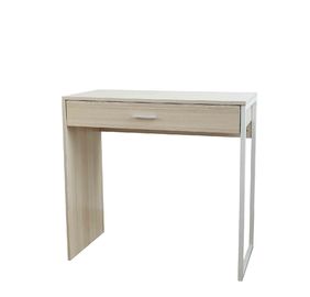 Metal Side Desktop Computer Desk , Wooden Office Computer Table Large Storage Drawer