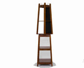 14.7KG MDF Home Wood Furniture Bedroom Storage Racks With Movable Mirror / Hooks