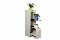 Multi Function Wooden Home Storage Shelves Slim Narrow Size For Living Room / Office
