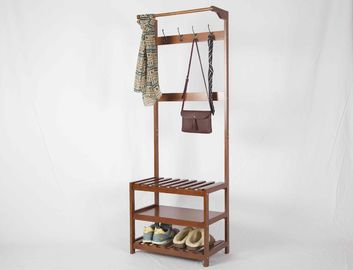 Home / Office Walnut Coat Hanger Stand Elegant Solid Wood W60*D35*H167CM