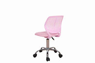 Fabric Seat Armless Office Chairs Mid Back ,  Adjustable Height Kids Computer Chair