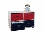 Removable Fabric Drawers Home Storage Shelves Wooden Without Foul Smell