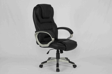 Ergonomic Black Executive Leather Office Chair Comfortable With High Back