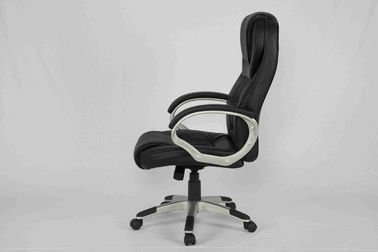 Ergonomic Black Executive Leather Office Chair Comfortable With High Back