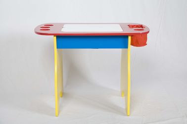 W60*D44.5*H47.5CM Children Wooden Desk With 2 Chairs