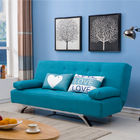 Lightweight Blue Fabric Foldable Sofa Bed For Home