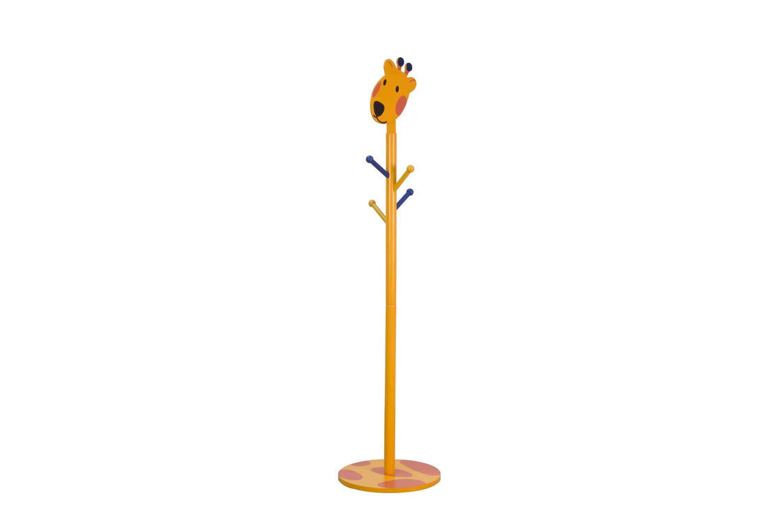 Cartoon Wooden Children'S Coat Stand , 135 Cm Kids Hat Stand For Playroom,Bedroom